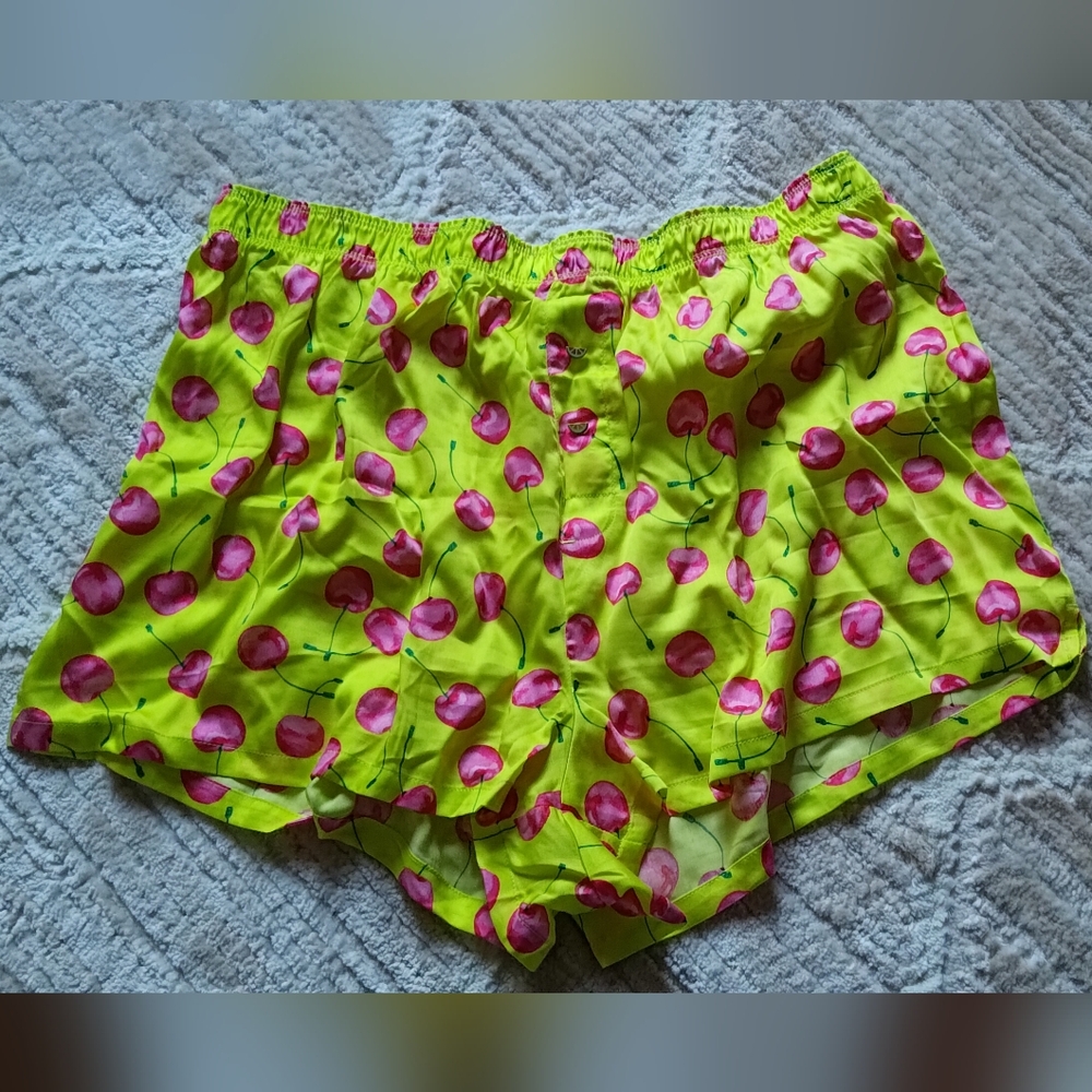 NWT PINK Victoria's Secret Cherry Print Shorts